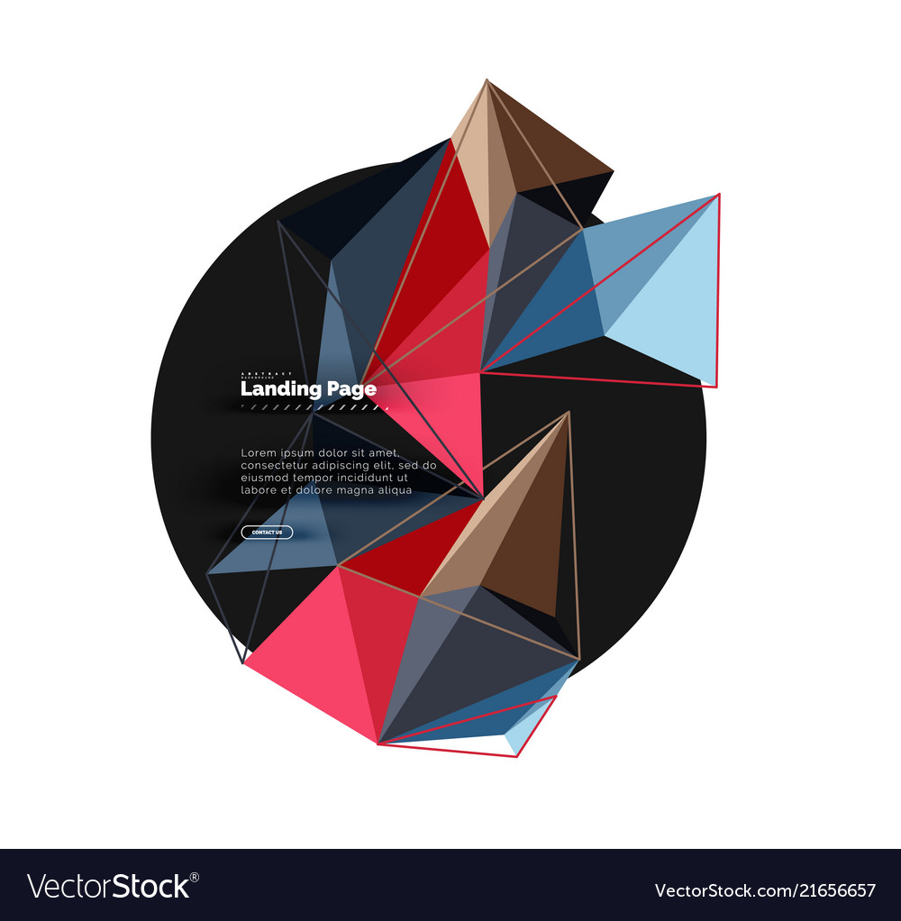 3d Dreieck abstrakter Hintergrund polygonal