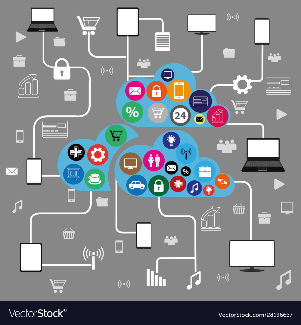 Cloud computing concept