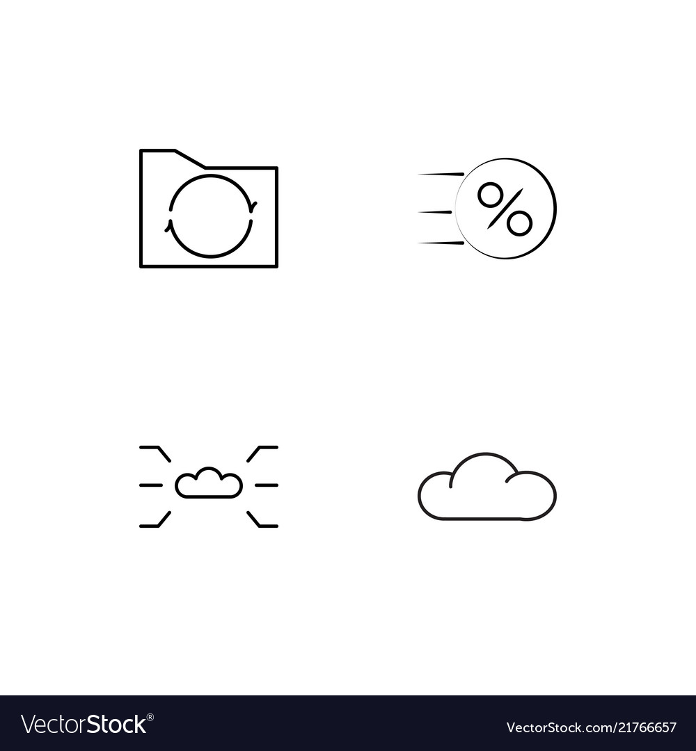 Data analytics icons set