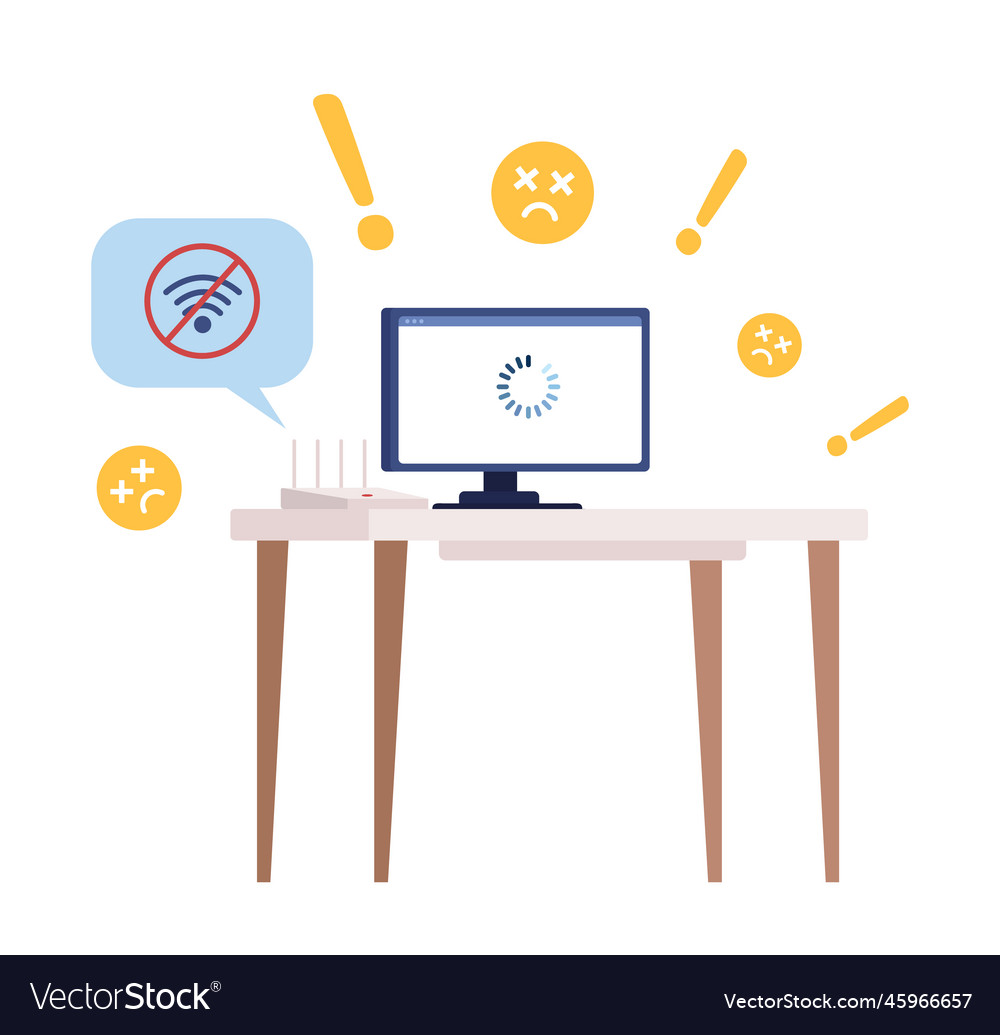 Failed Internet Connection - Computer Icon