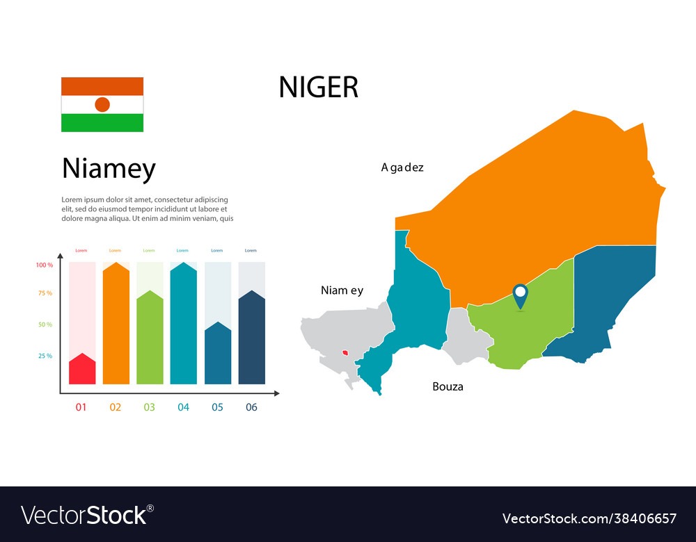 Niger map image a global in form