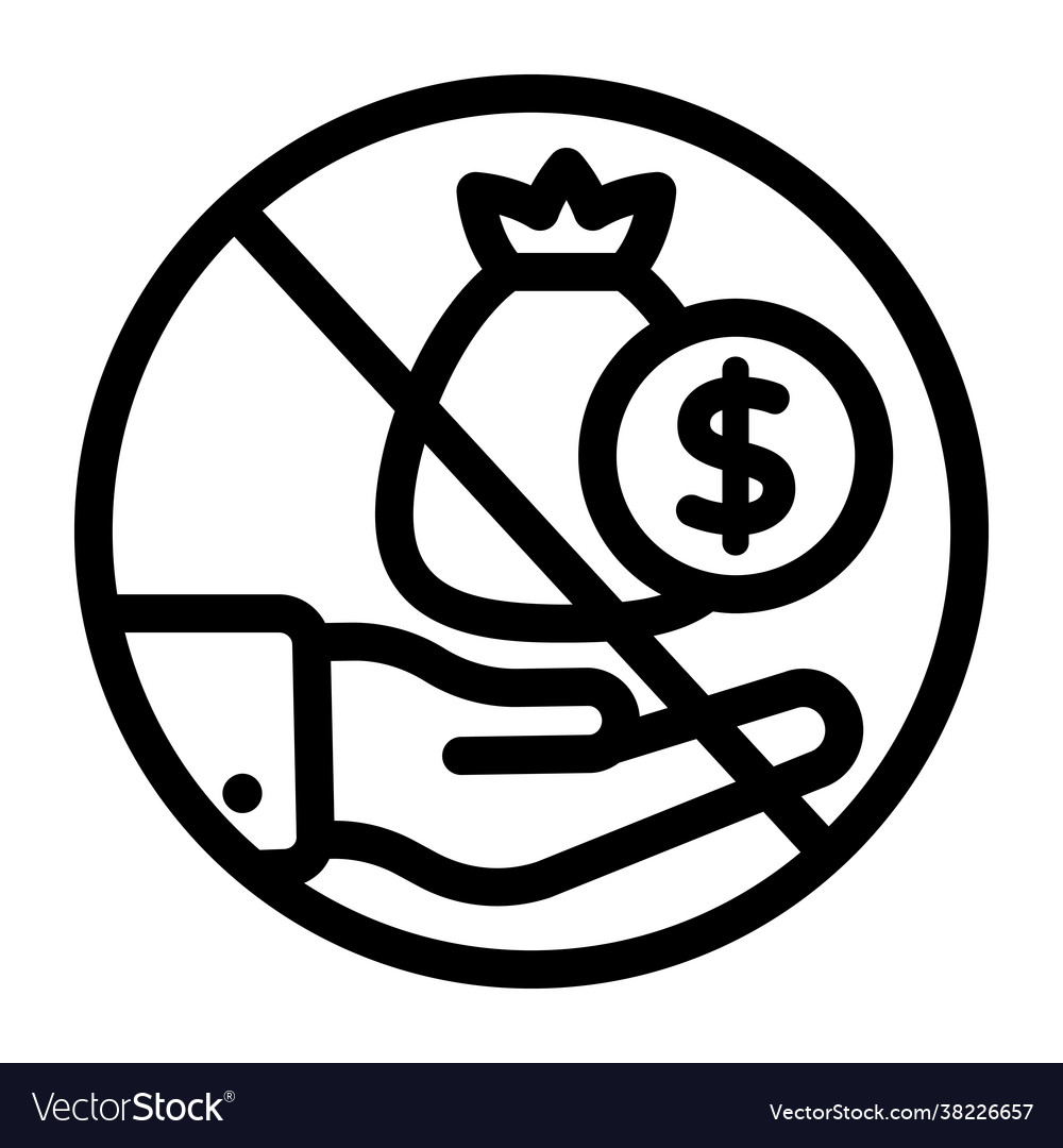 No funds Royalty Free Vector Image - VectorStock