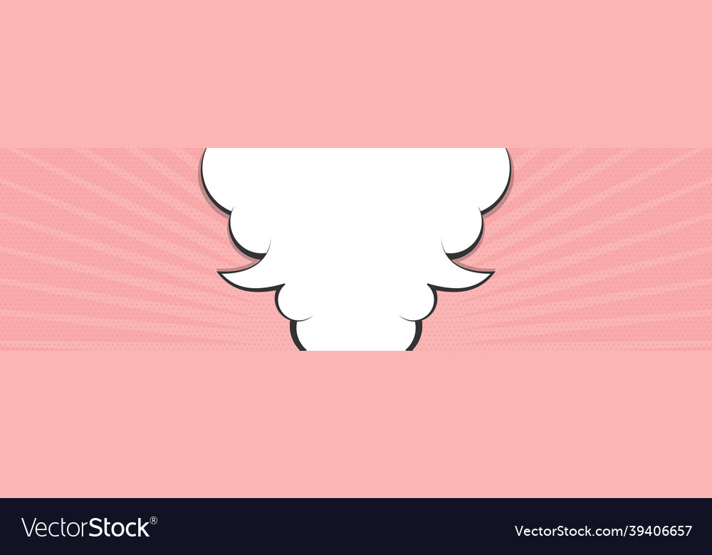 Pop art-style speech bubble background