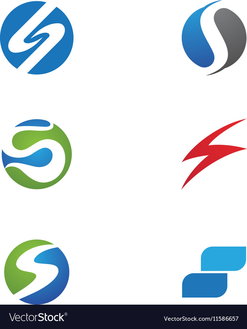 S letter logo template