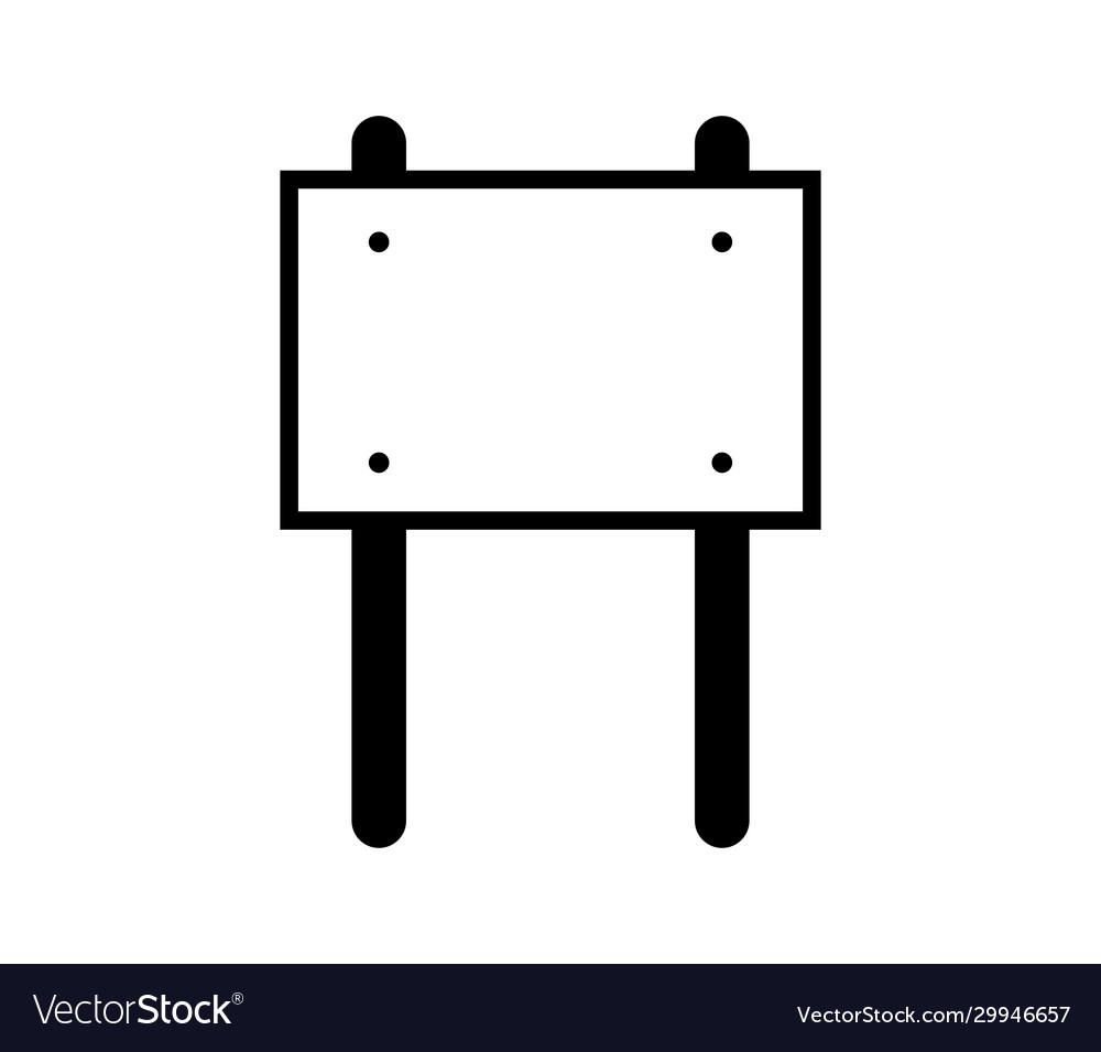 Signboard icon in on white background