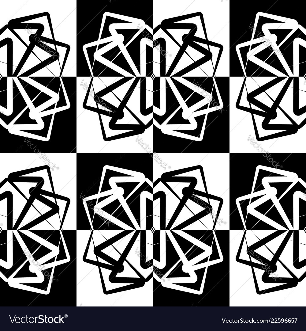Symmetrical repeatable pattern with random lines
