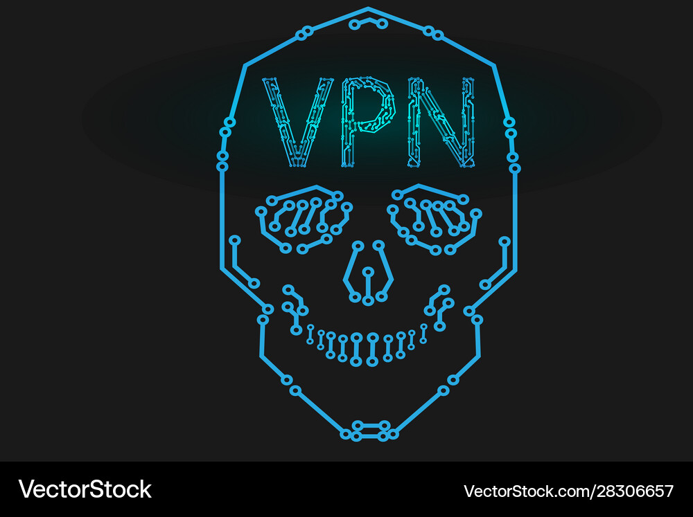Vpn network security internet Royalty Free Vector Image