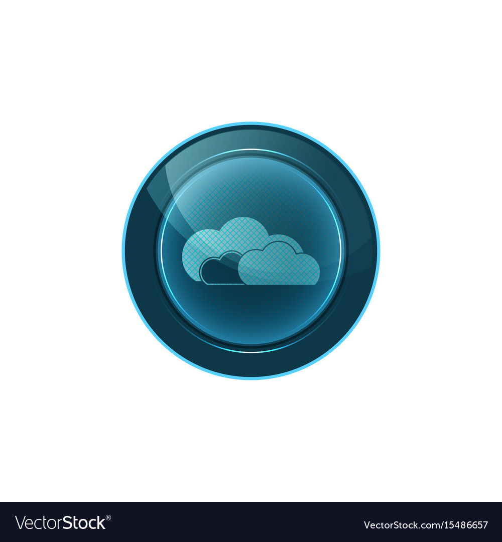 Web button cloud on white background design