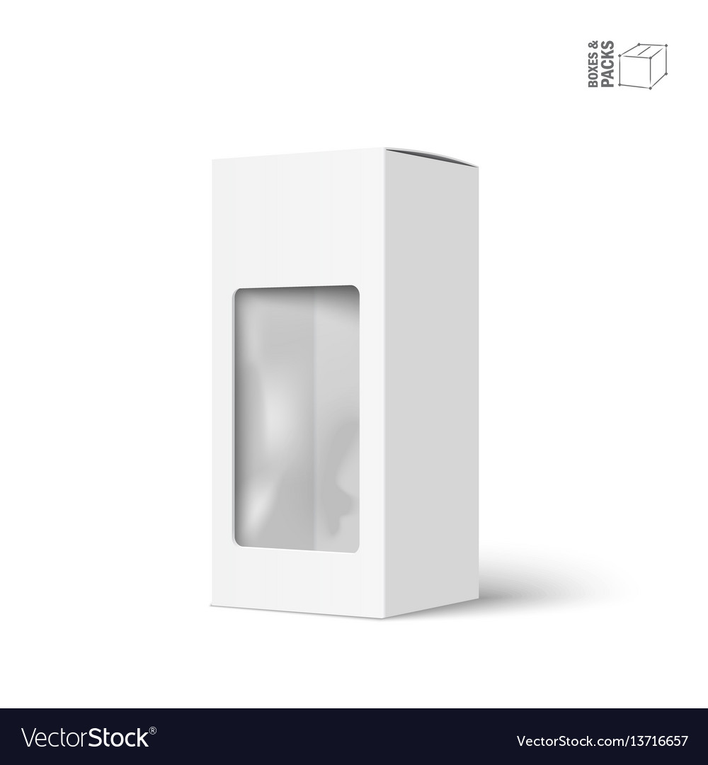 White Product Box with Window