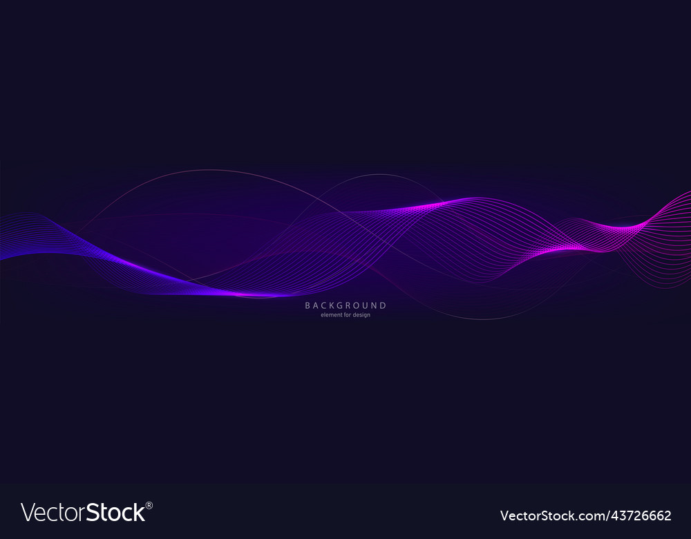 Abstract wave background element for design vector image Abstract wave background element for design