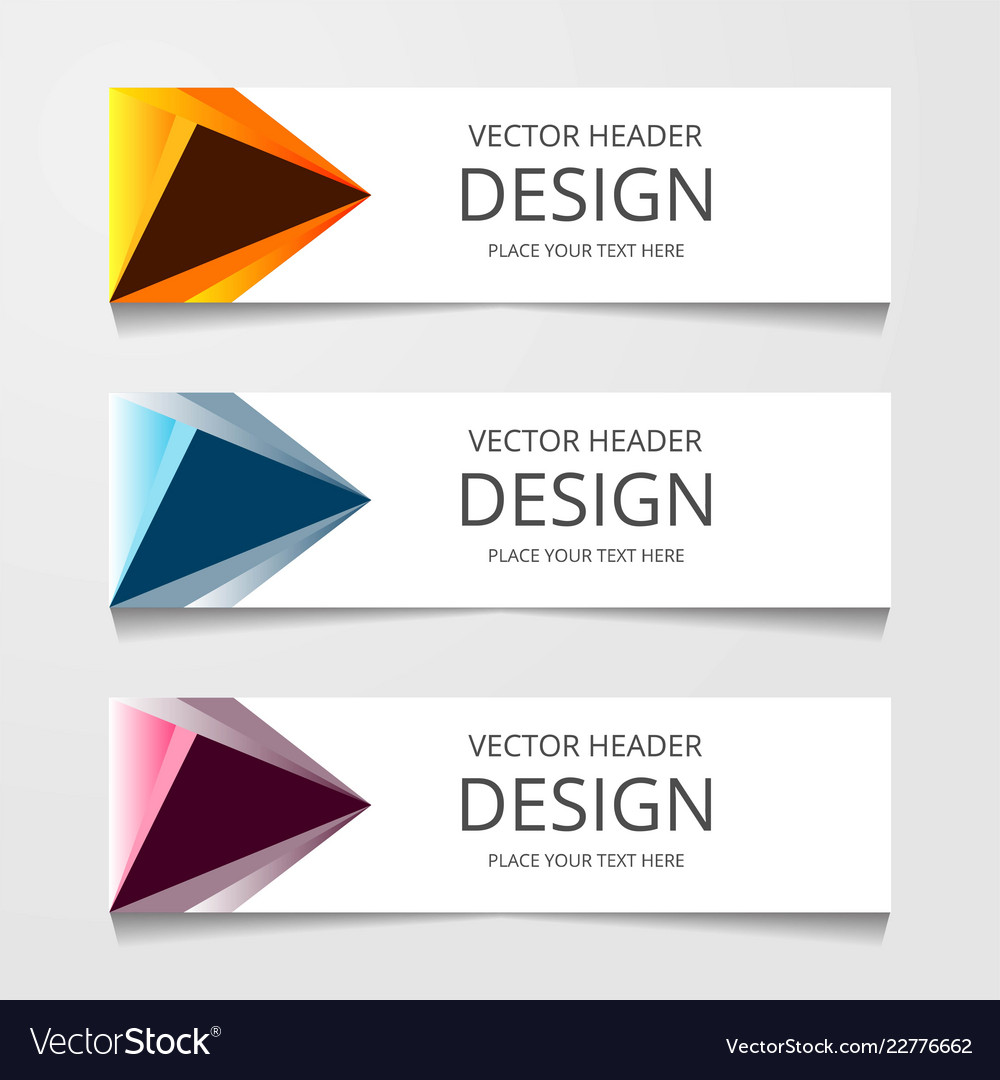 Abstract web banner design background or header Vector Image Abstract web banner design background or header