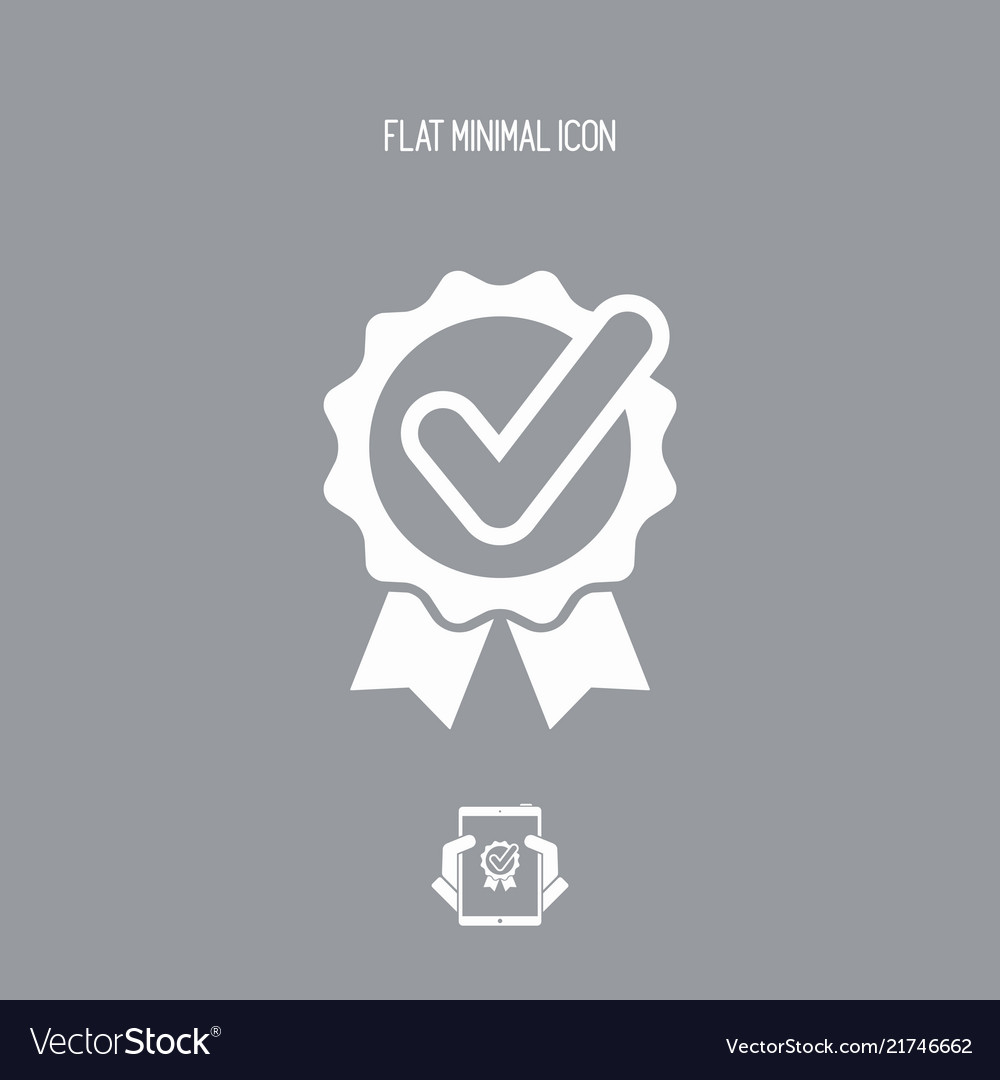 Checking quality symbol icon Vector Image Checking quality symbol icon