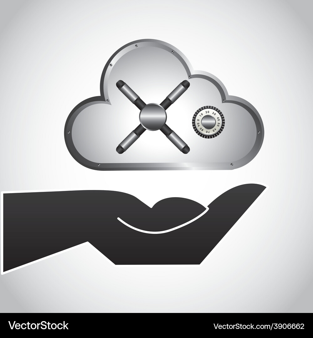 Cloud security Royalty Free Vector Image - VectorStock