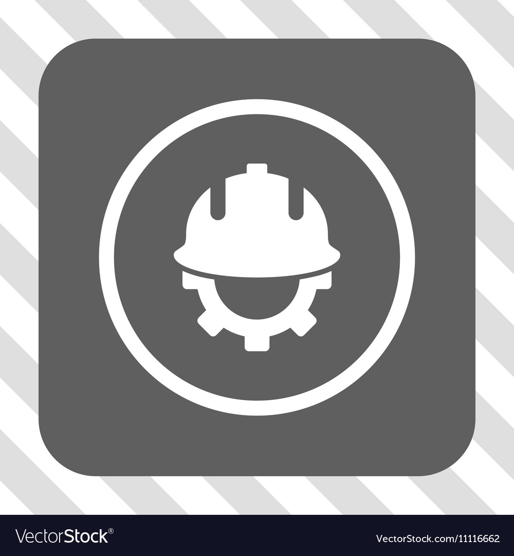 Development helmet rounded square button
