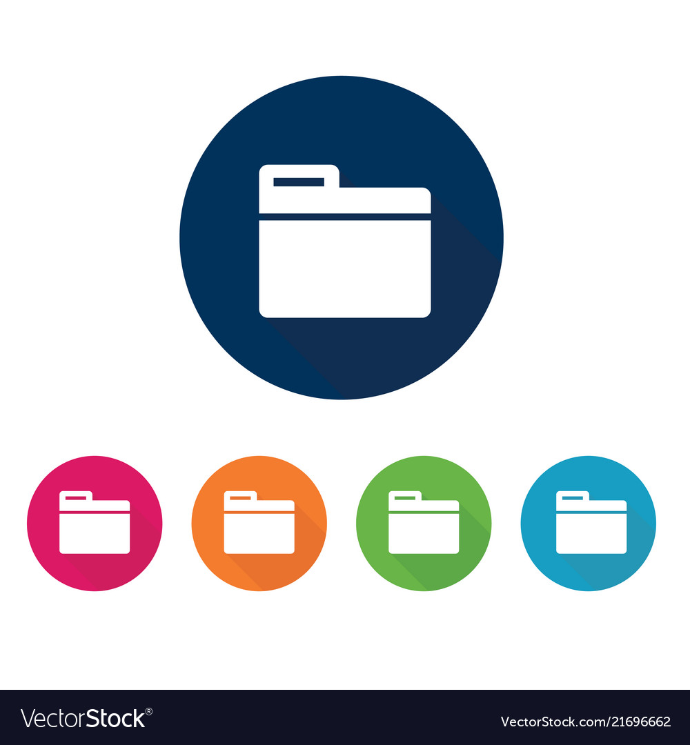 Folder interface icon set