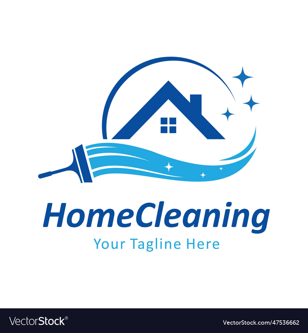 House cleaning logo vector image House cleaning logo