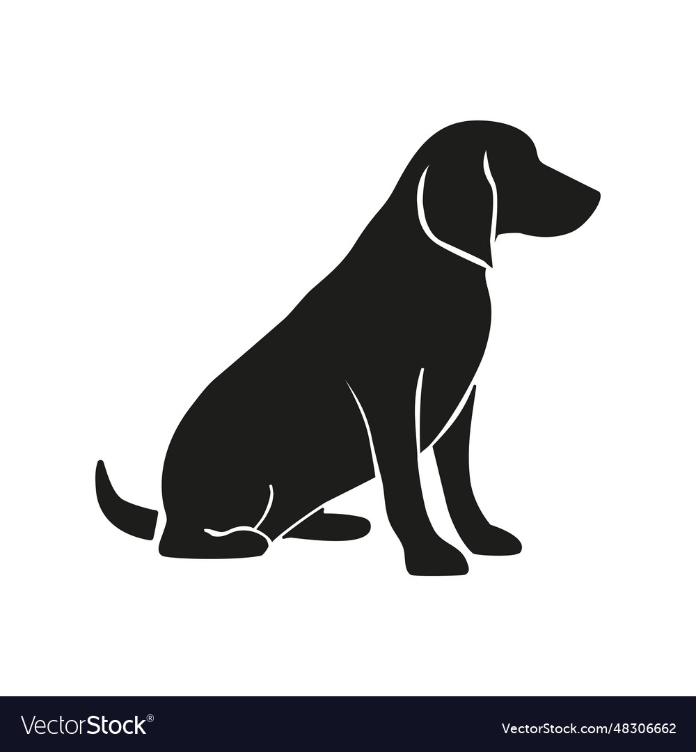 Labrador induction icon Royalty Free Vector Image