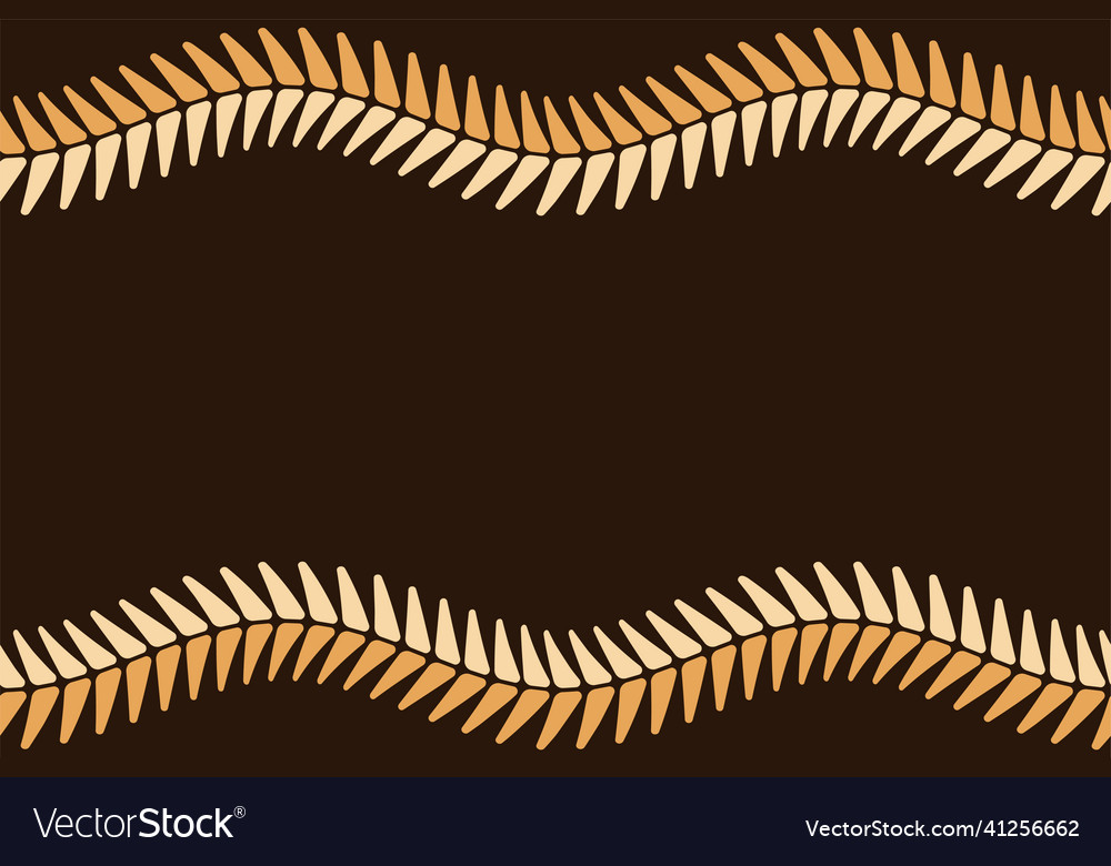Seamless horizontal border pattern color vector image Seamless horizontal border pattern color