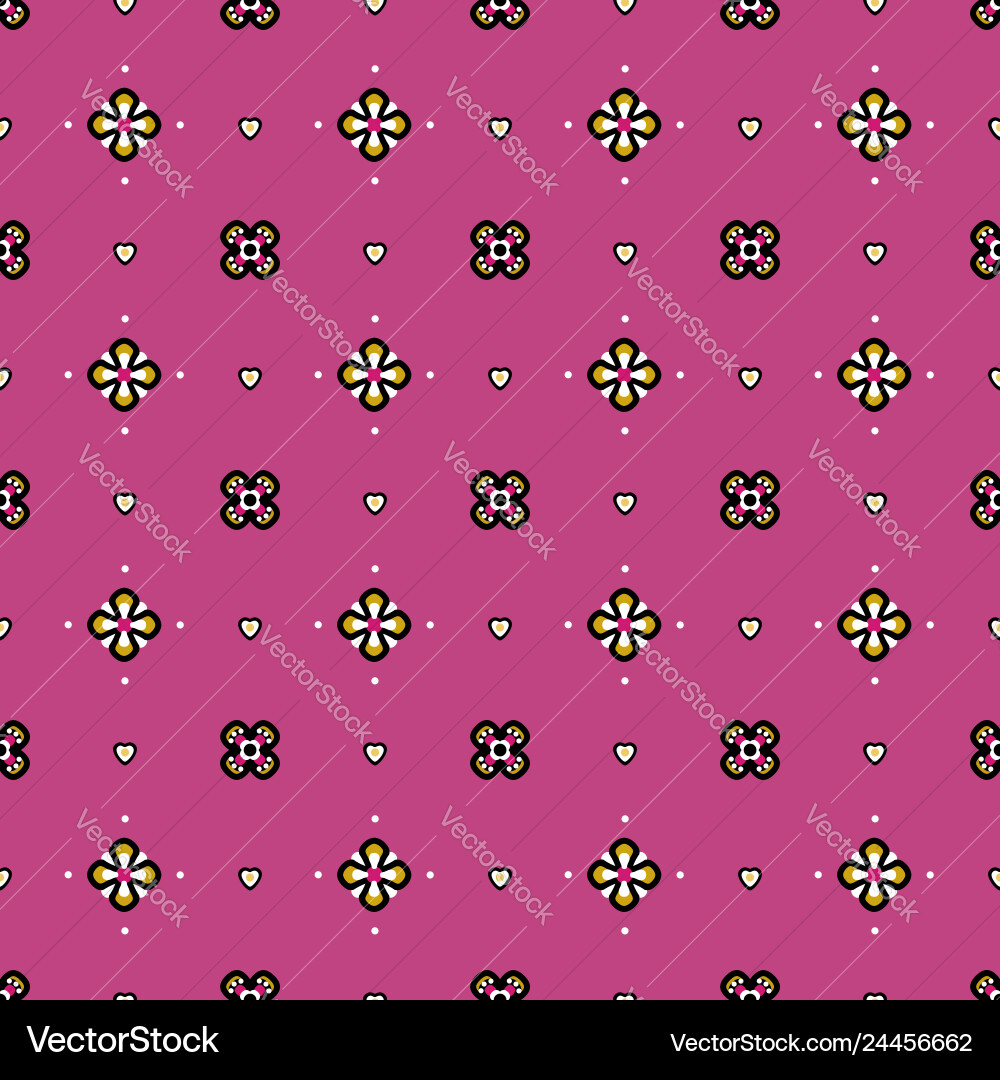 Seamless pattern in fantasy medieval style with Vector Image