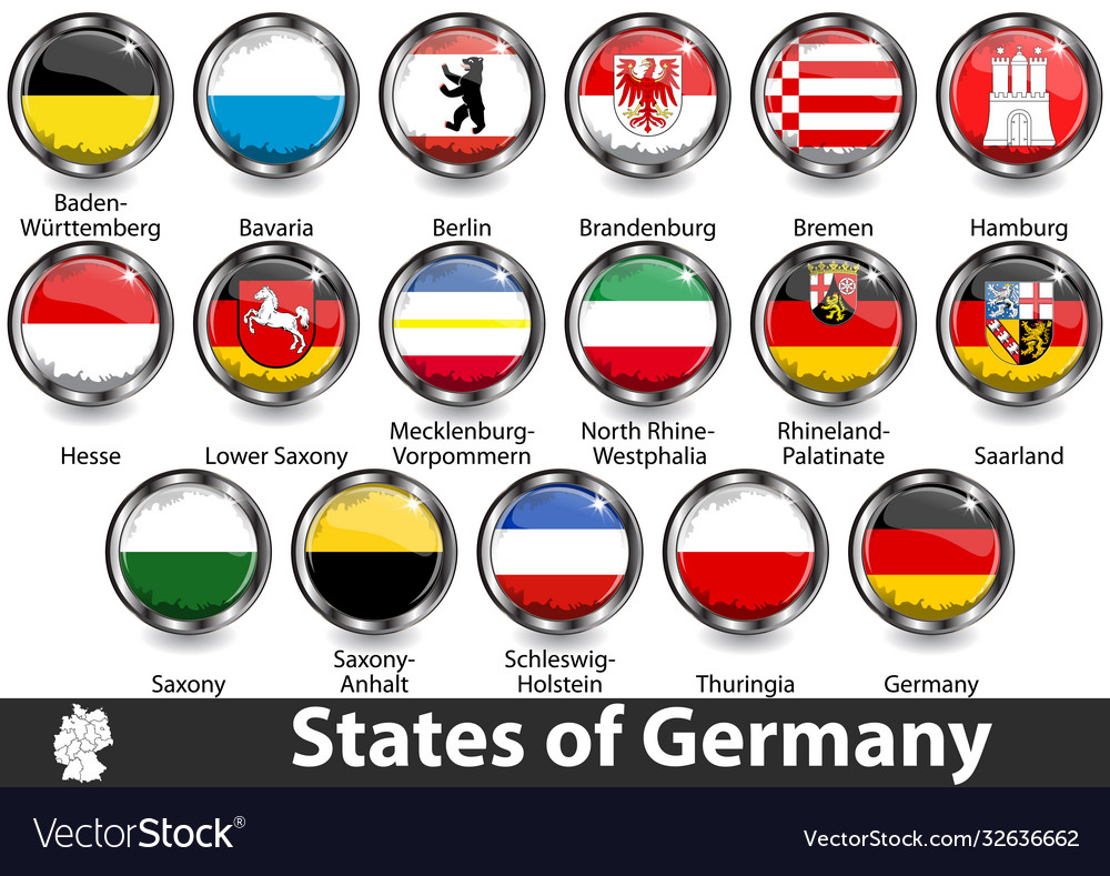 States germany Royalty Free Vector Image - VectorStock