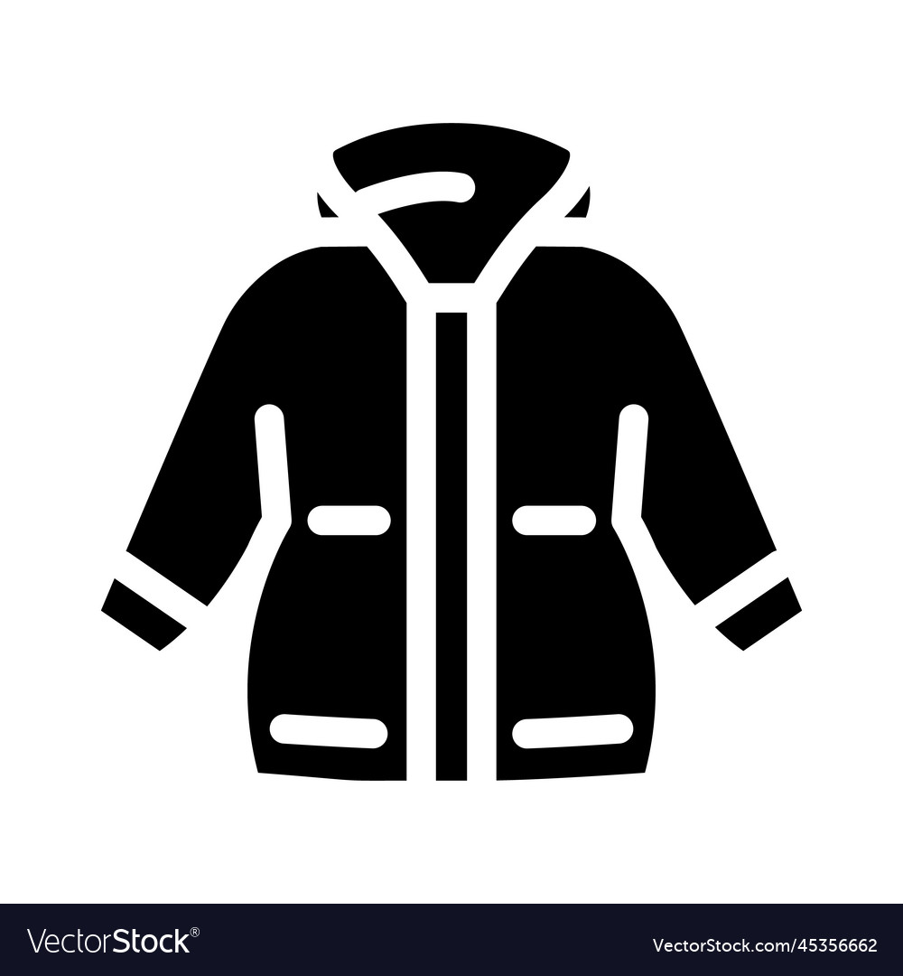 Utility jacket girl baby cloth glyph icon