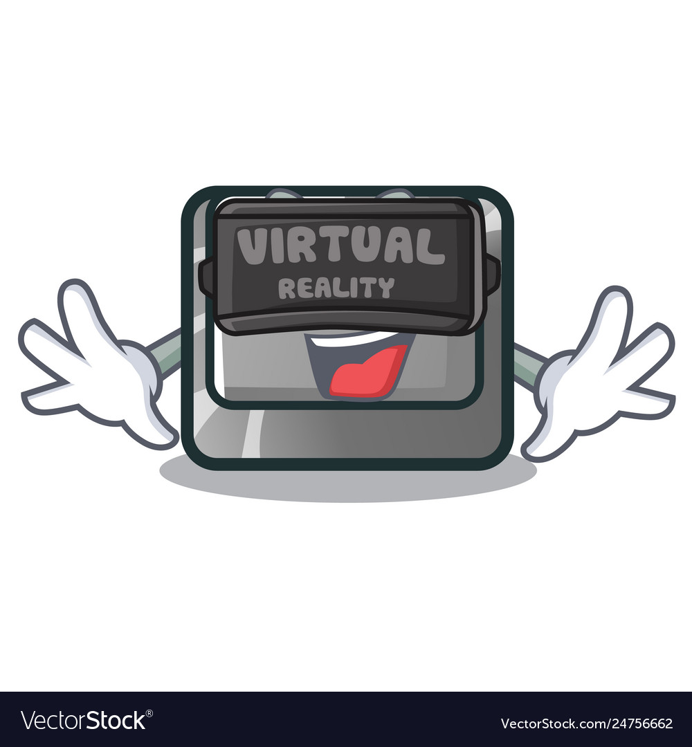 Virtual reality character ctrl button attached