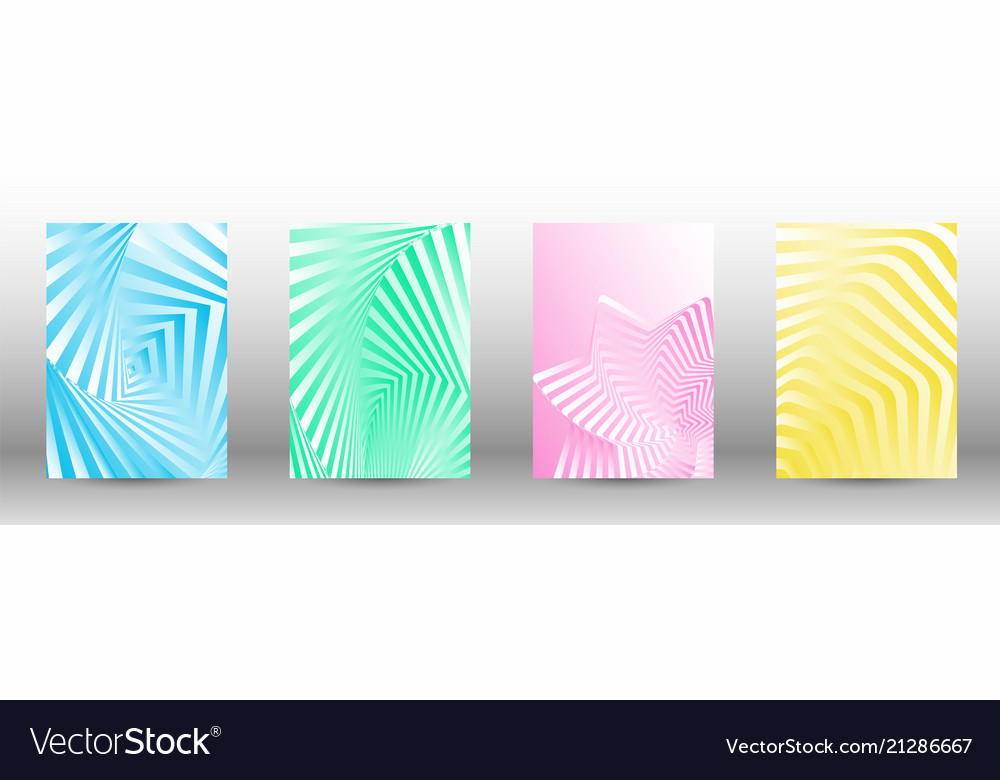 Eine Reihe abstrakter Muster mit verzerrten Linien vector image Eine Reihe abstrakter Muster mit verzerrten Linien