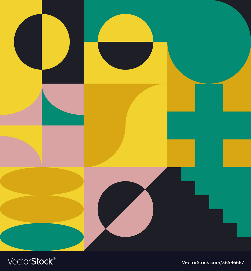 Abstract square pattern design vector image Abstract square pattern design