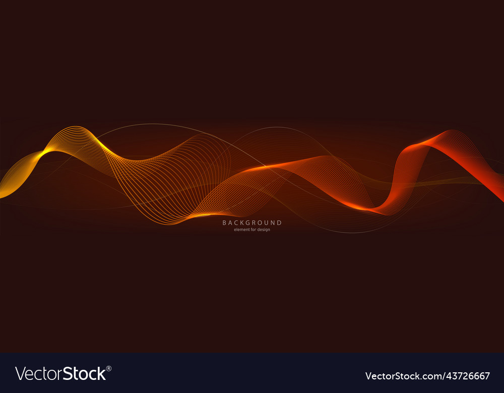 Abstract wave background element for design vector image Abstract wave background element for design