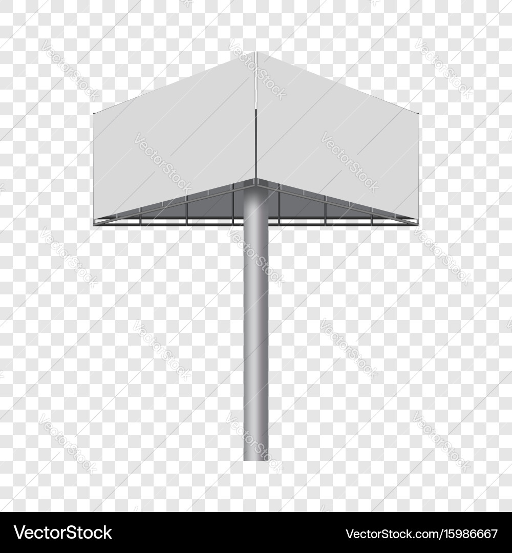 Advertising Construction Billboard Mockup Vector Image