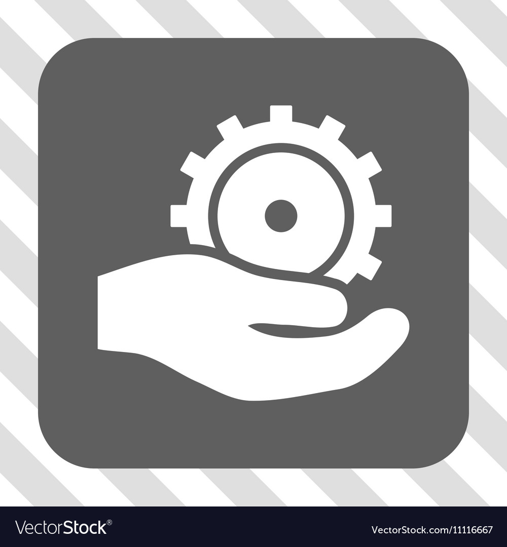 Development service rounded square button