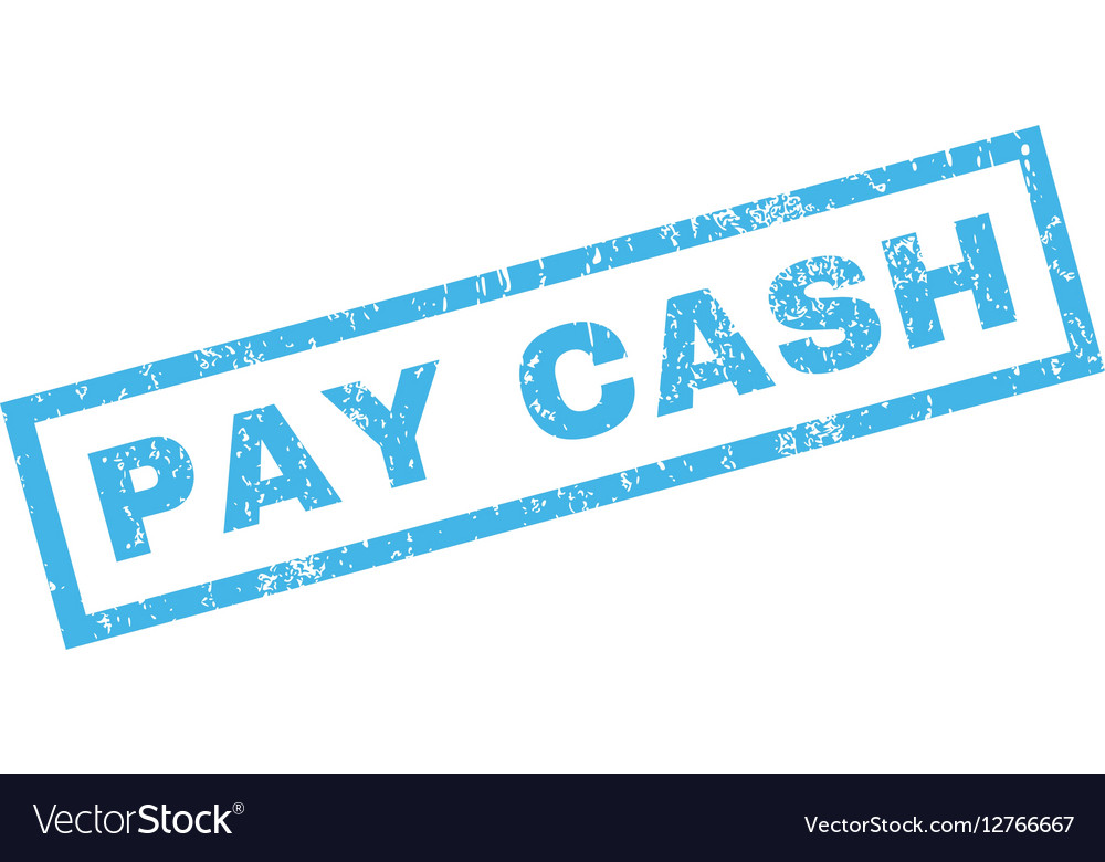 Pay cash rubber stamp Royalty Free Vector Image