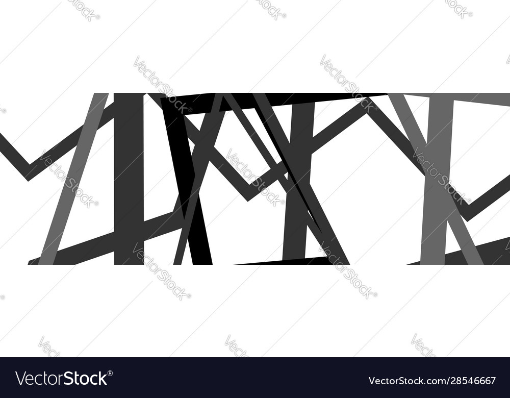Random wavy zig-zag lines abstract art texture Vector Image Random wavy zig-zag lines abstract art texture