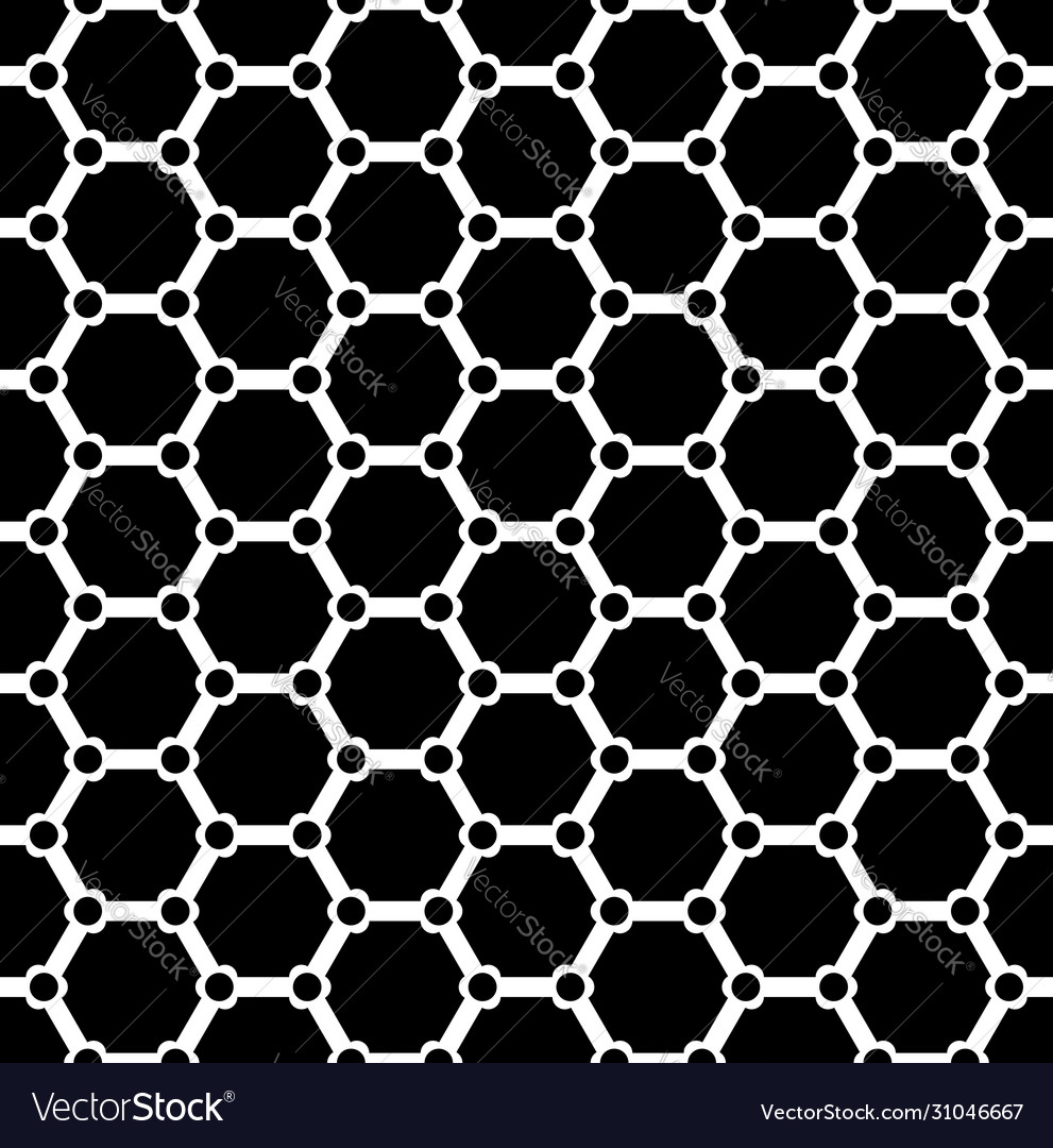 Seamless hexagons pattern