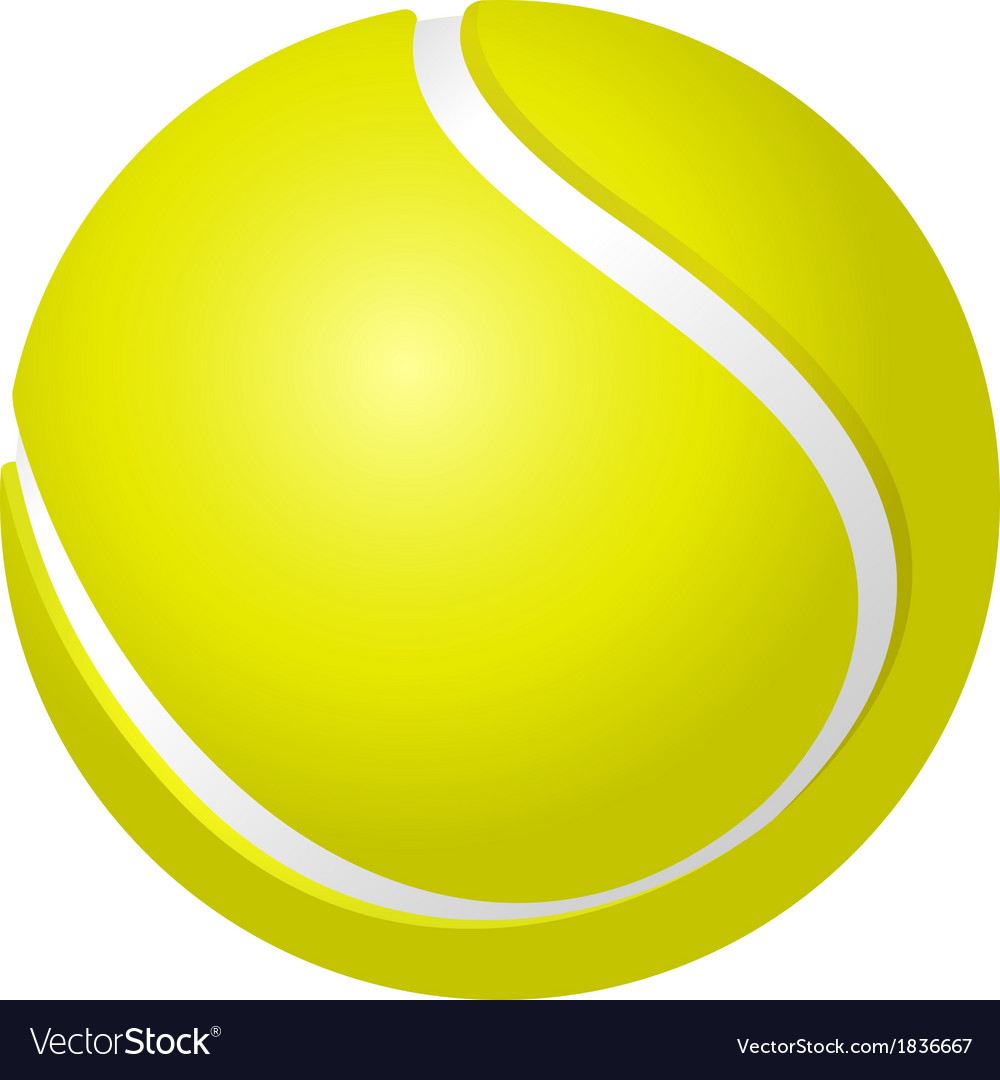 Tennis ball Royalty Free Vector Image - VectorStock