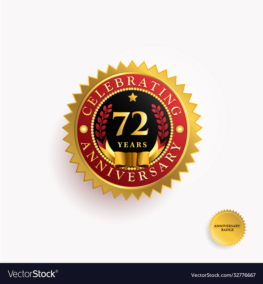Jahr Jubiläum Goldabzeichen vector image Jahr Jubiläum Goldabzeichen