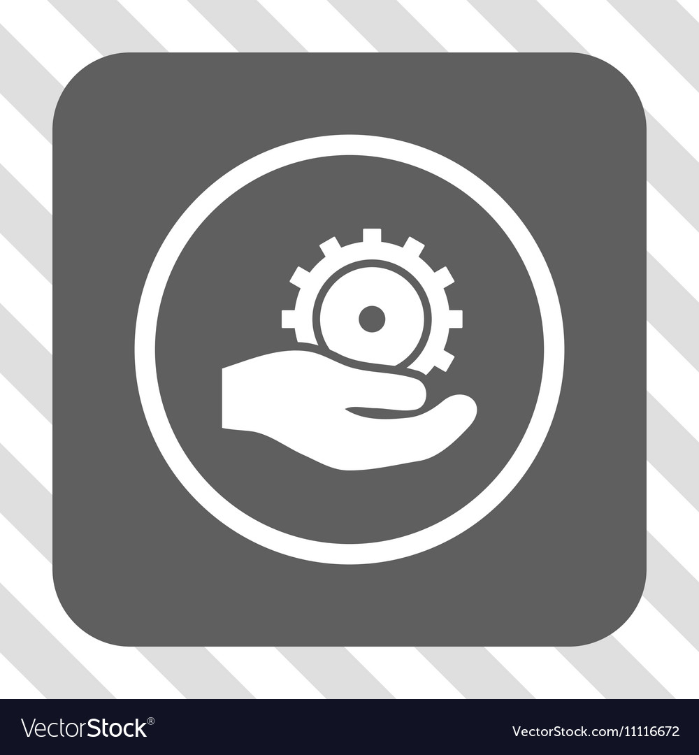 Development service rounded square button