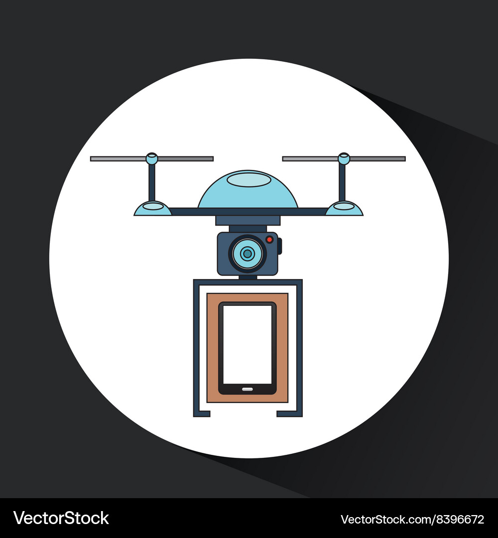 Drone technology design Royalty Free Vector Image