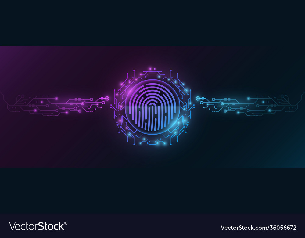 Futuristic fingerprint biometric data security