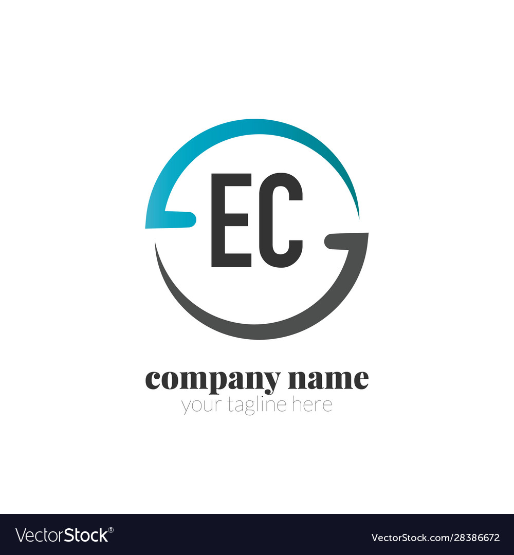 Initial letter creative circle logo concept Vector Image