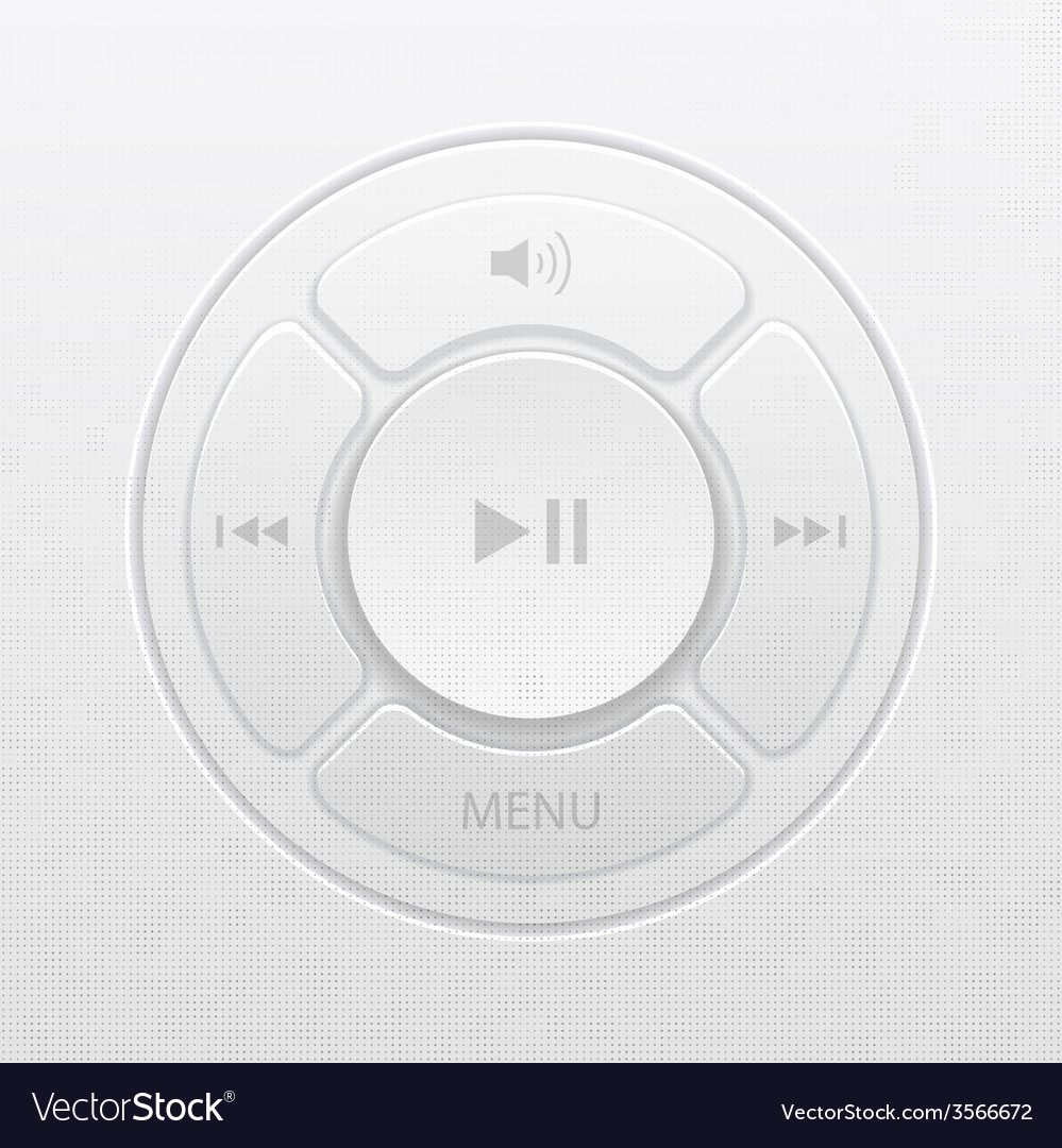 Interface design elements for music player icons