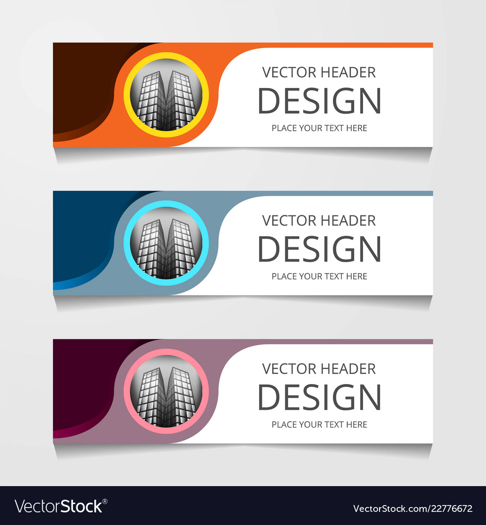 Modern Abstract Web Header