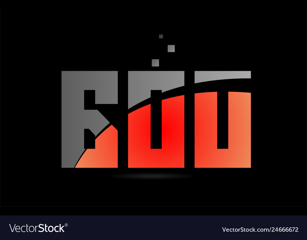 Orange grey on black background number 600