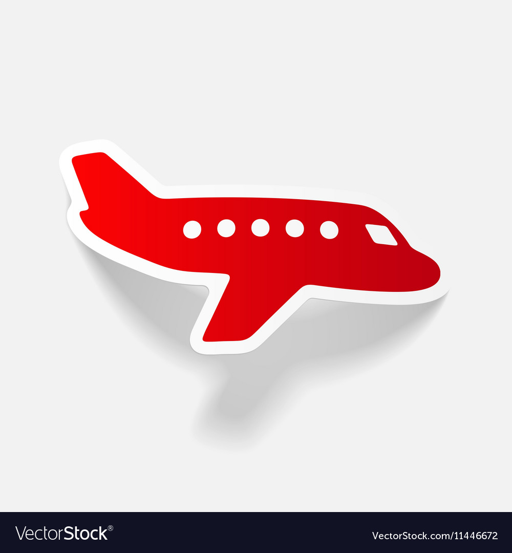 Realistic design element plane