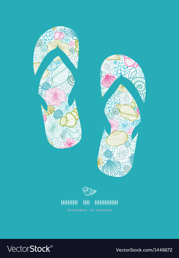 Seashell Flip Flops Pattern