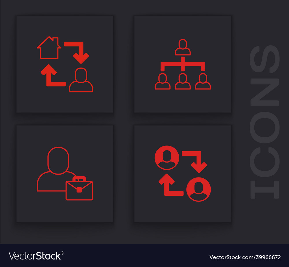 Set project team base online working hierarchy