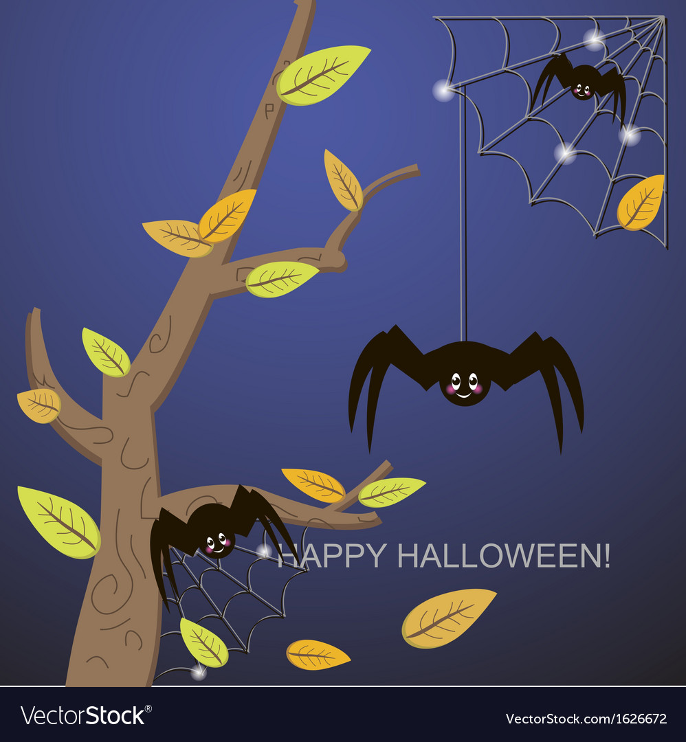 Spiders in the web tree