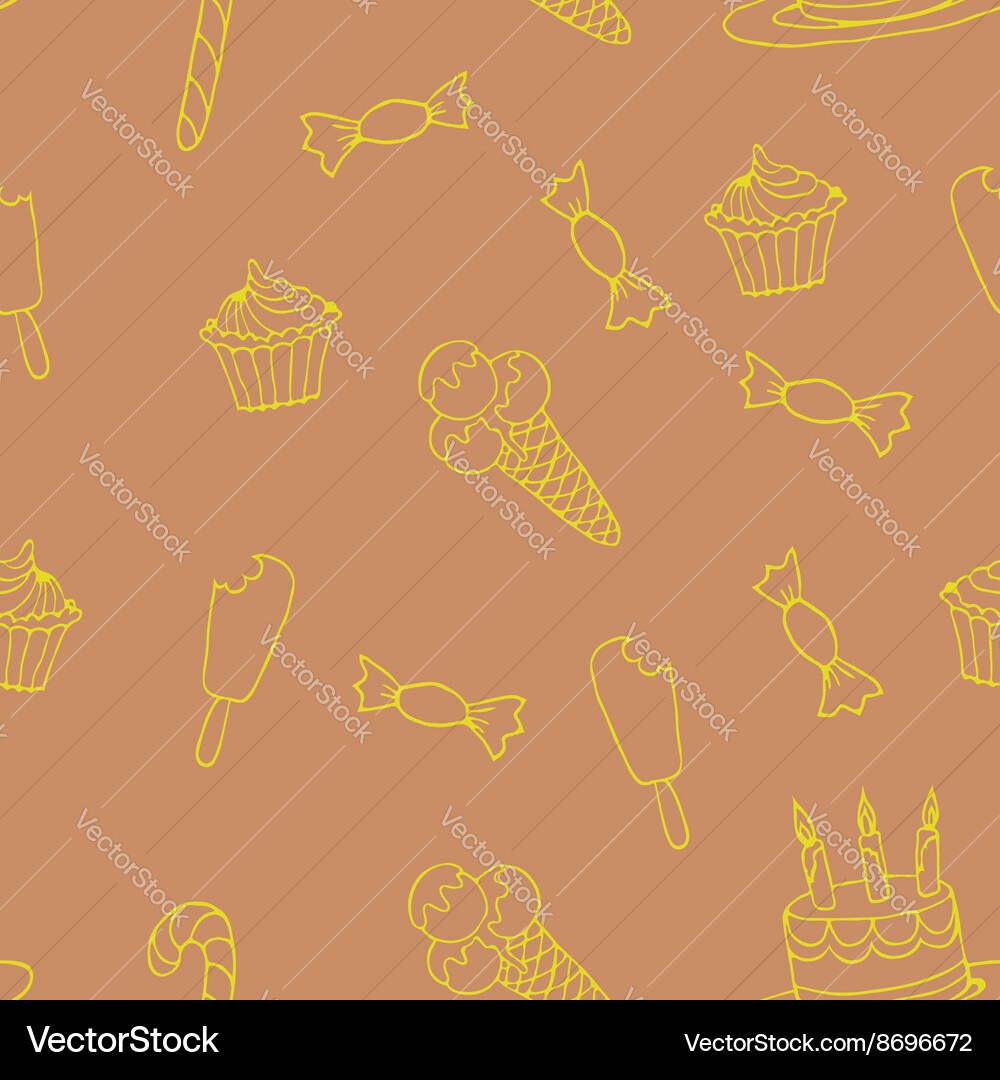 Sweet a seamless pattern Royalty Free Vector Image