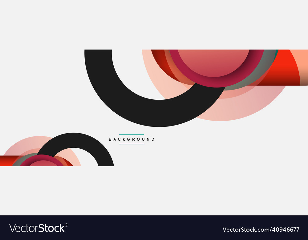 Circle and round shapes abstract background