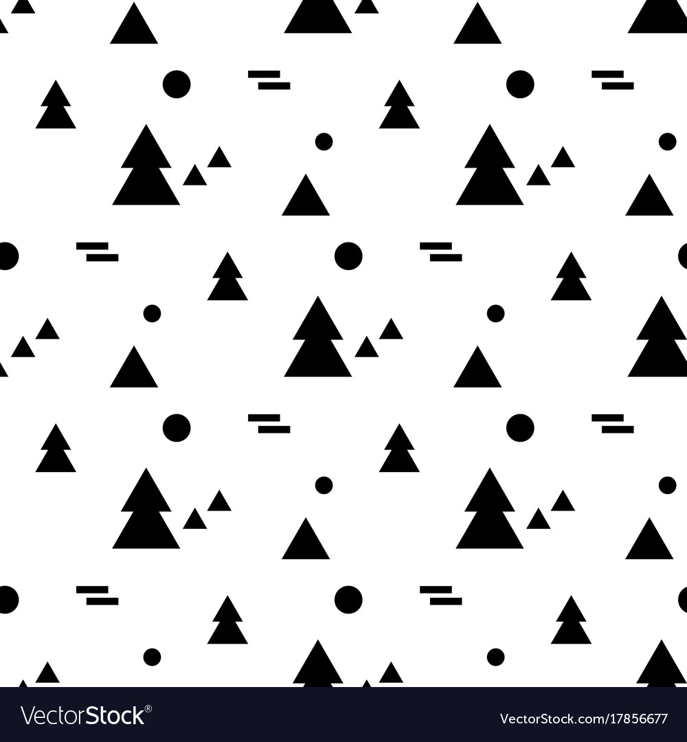 Geometric seamless pattern in scandinavian